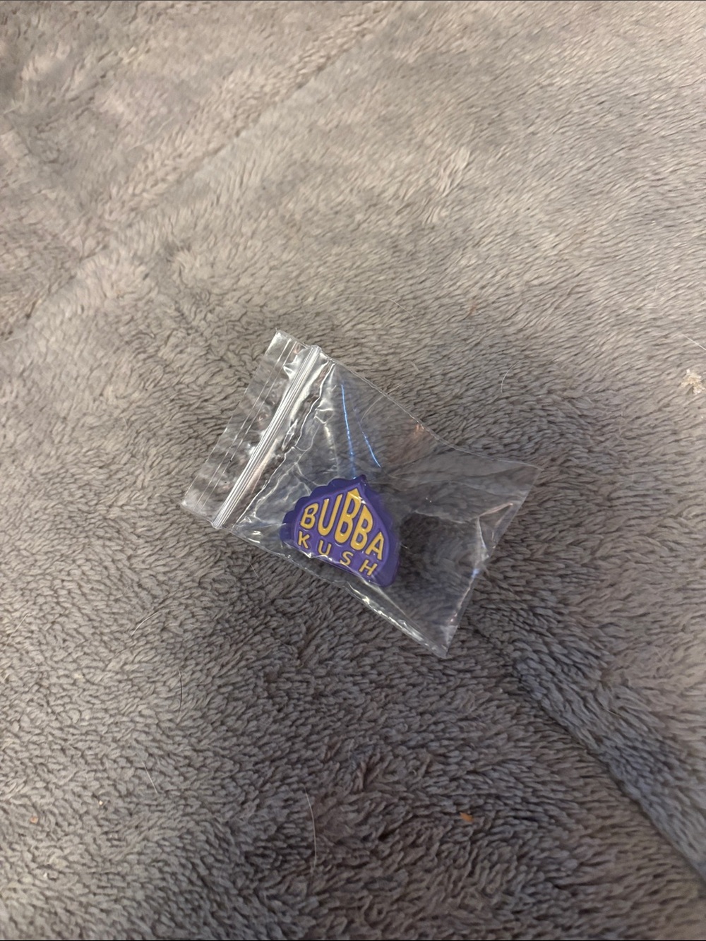 collectible BUBBA KUSH Pin from gelato classics - Purple and Gold Enamel pin